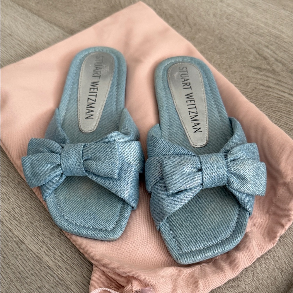 Stuart Weitzman Sofia Bow Slide Sandal - Picture 3 of 6